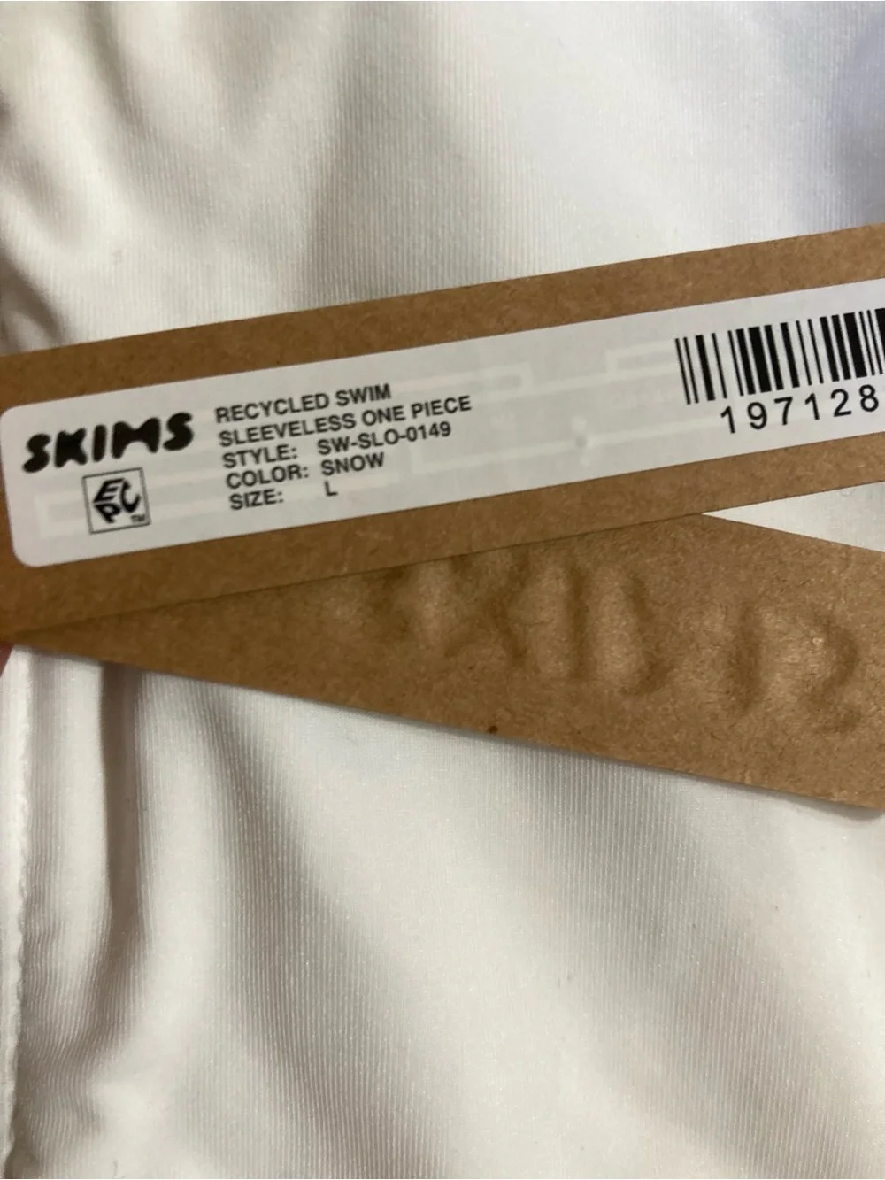 SKIMS Zip Front One Piece Swimsuit L